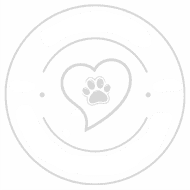 Green circle with heart and paw print